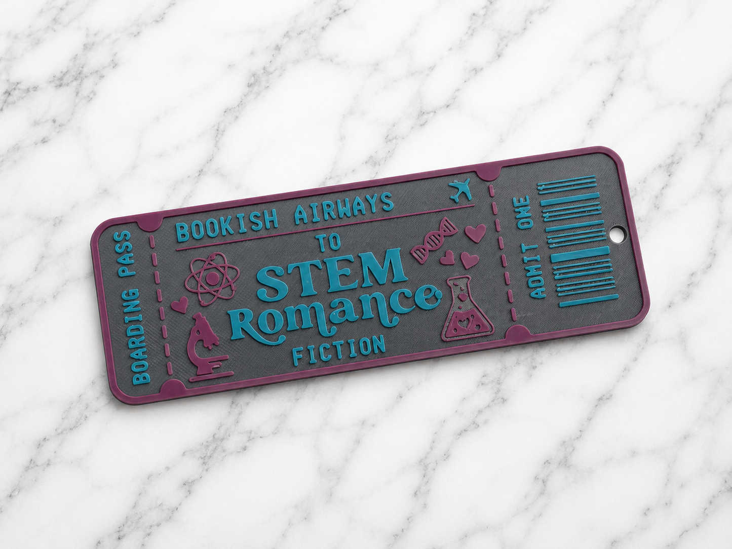 Stem Romance Boarding Pass Bookmark
