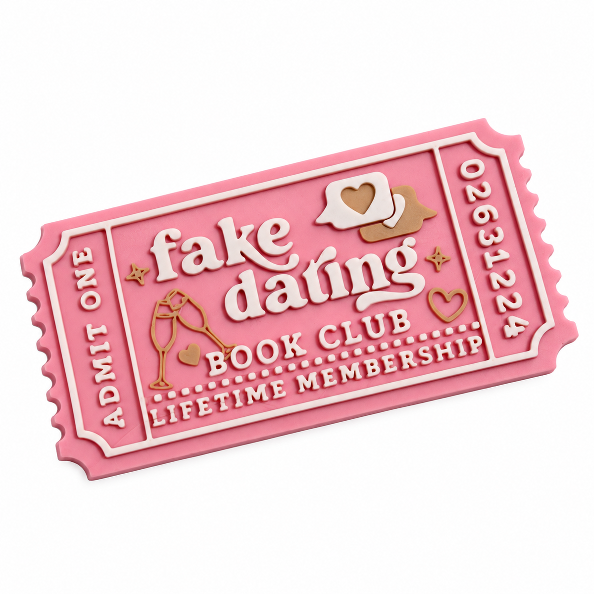 Fake Dating Bookshelf Ticket