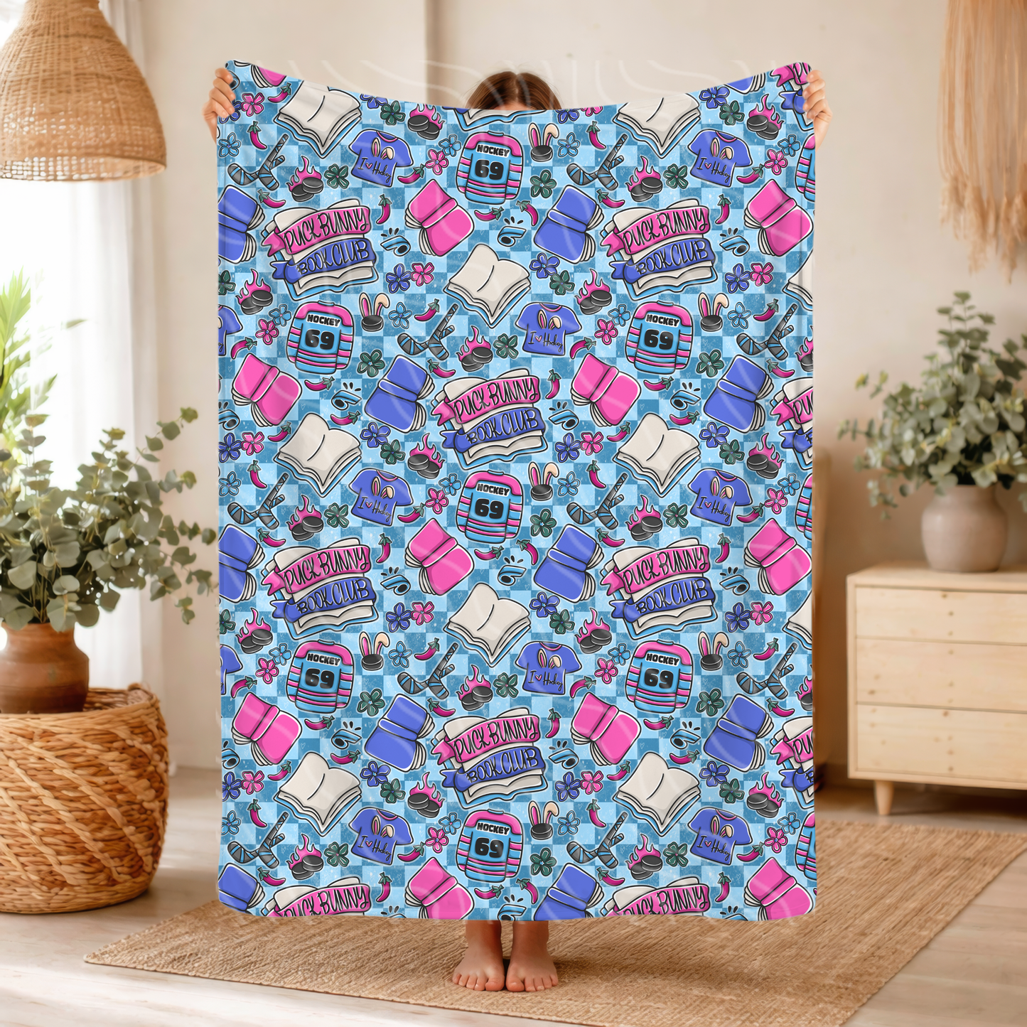 Puck Bunny - Throw Blanket