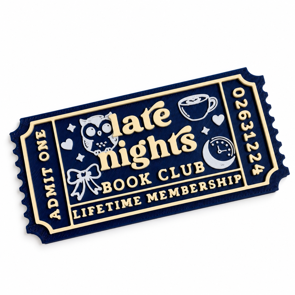 Late Nights Bookshelf Ticket