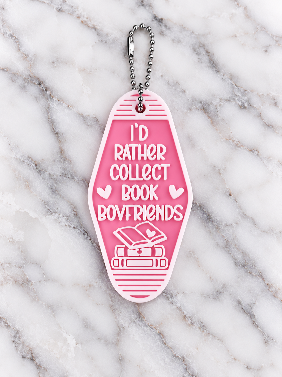 Book Boyfriends Motel Keychain