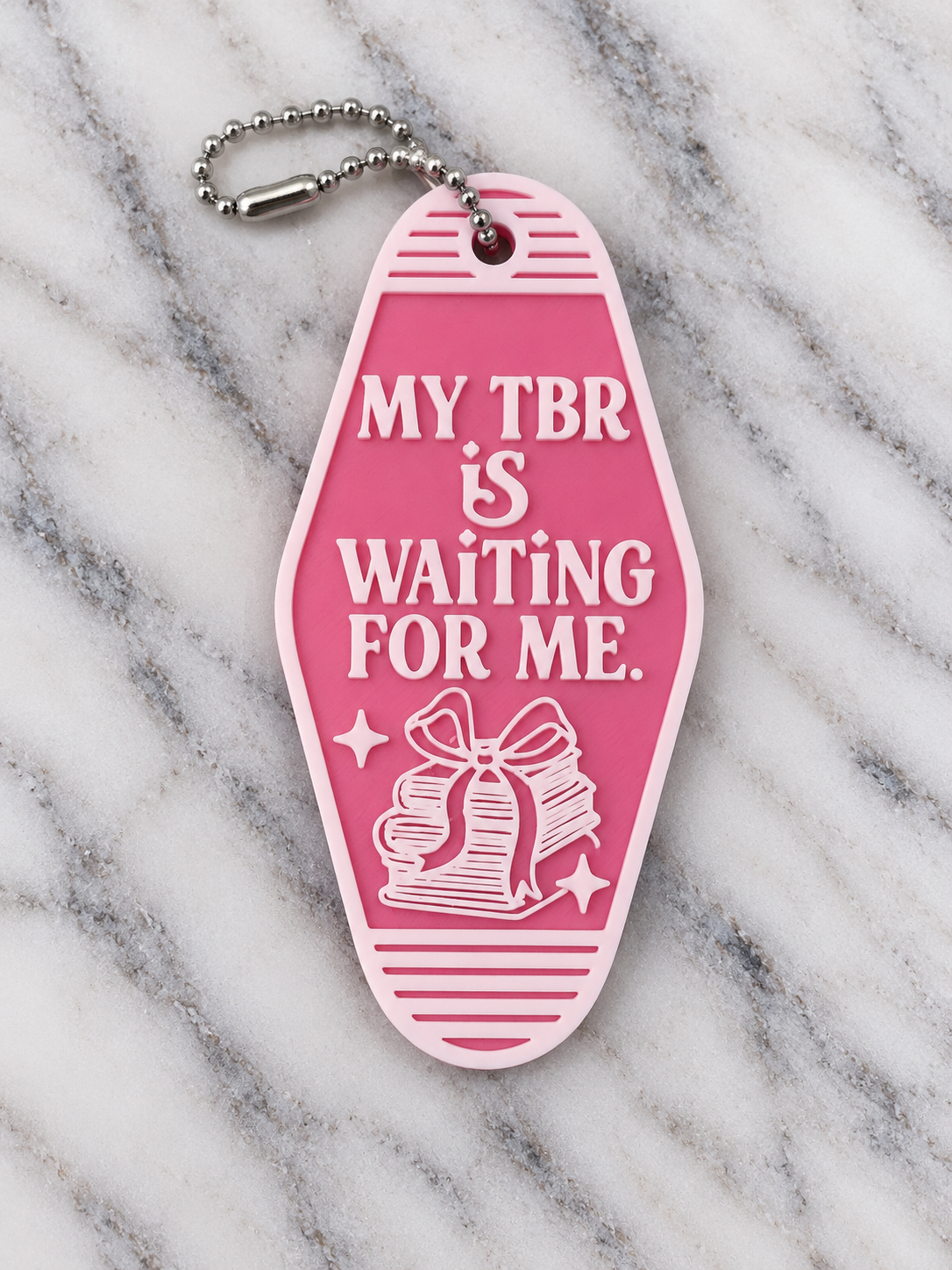 TBR is Waiting Motel Keychain