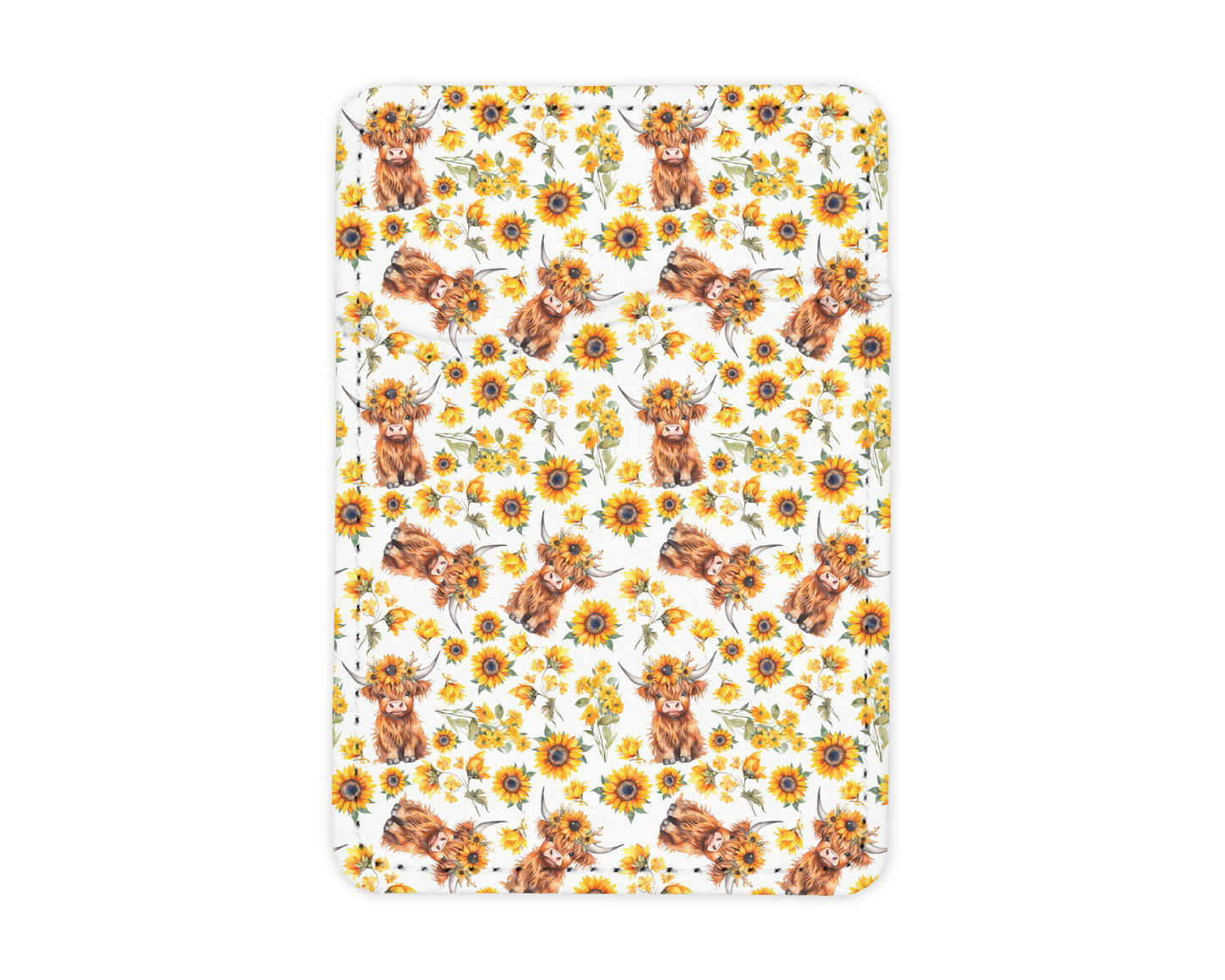 Sunflower Highland | MagSafe Card Holder