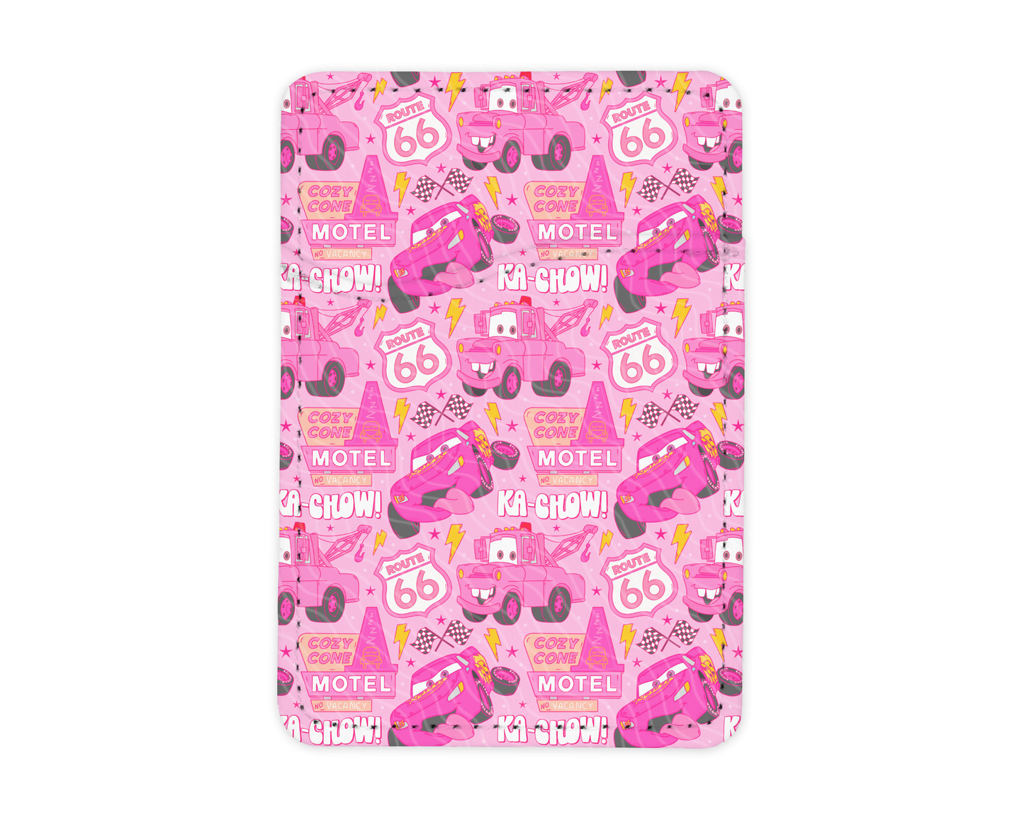 Pink Pit Crew | MagSafe Card Holder