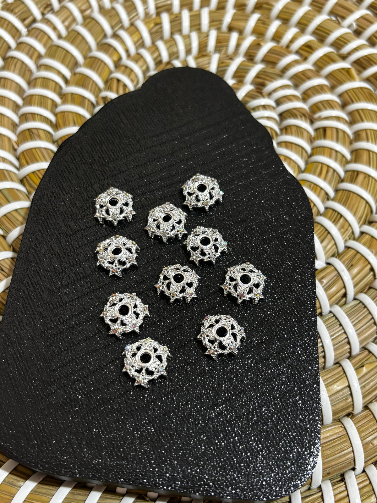 10 Pack Star Bead Caps