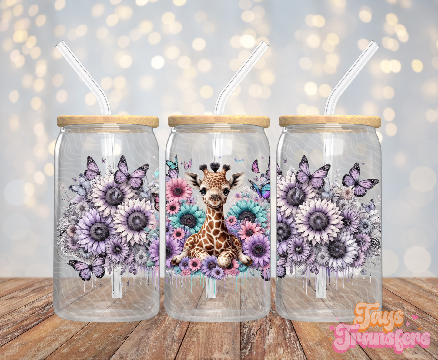 Giraffe - 16OZ UV DTF Wrap