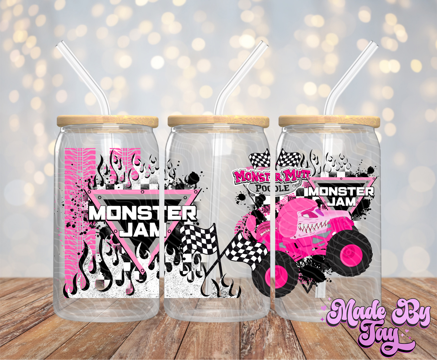 M_nster M_tt Poodle - 16OZ UV DTF Wrap