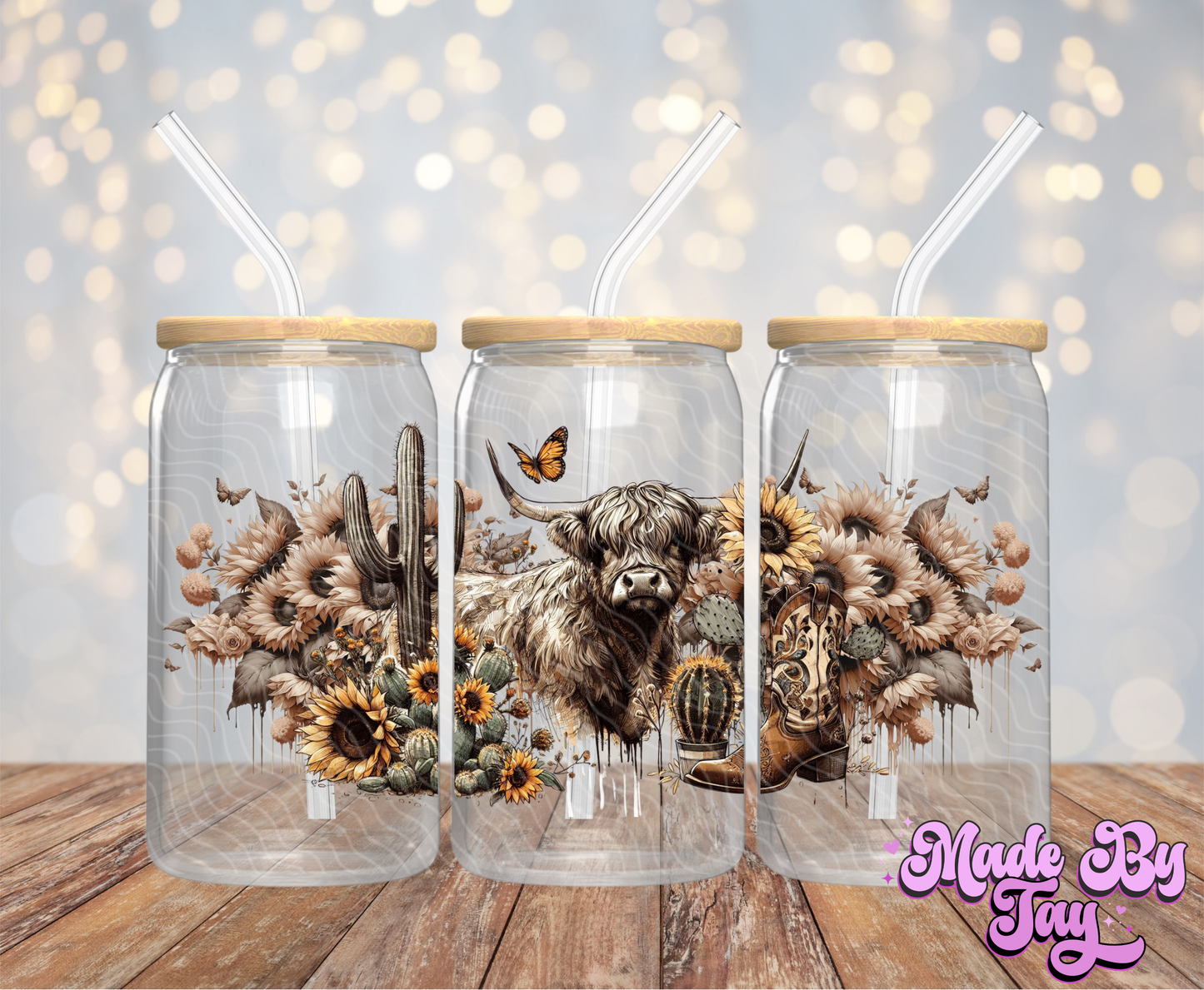 Highland Cow - 16OZ UV DTF Wrap