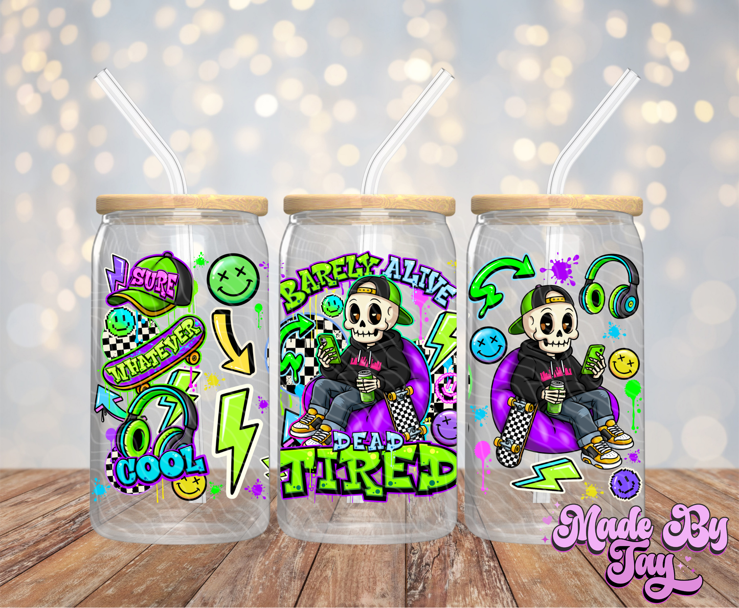 Skeleton Guy - 16OZ UV DTF Wrap