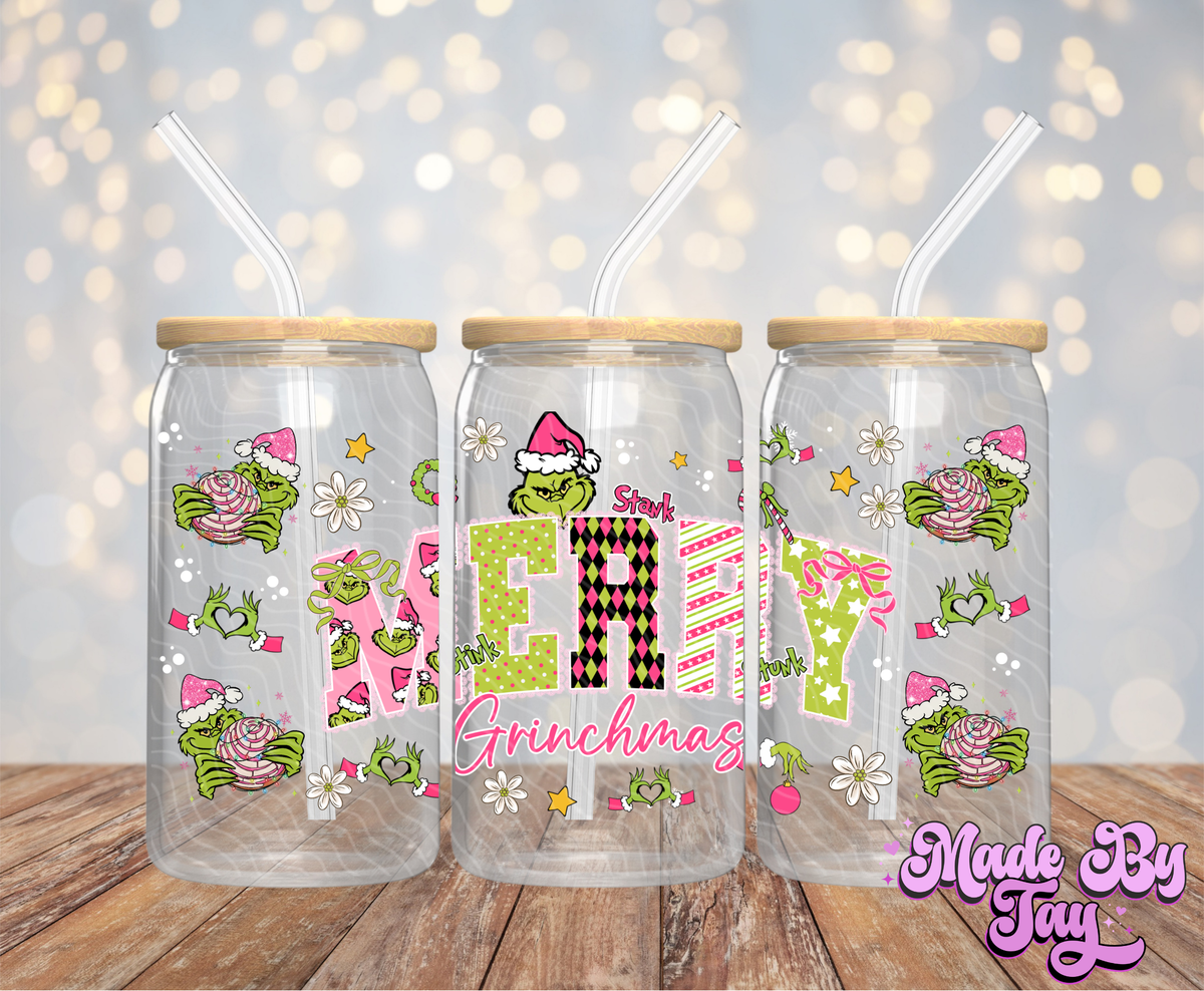 Merry Gr_nchmas - 16OZ UV DTF Wrap