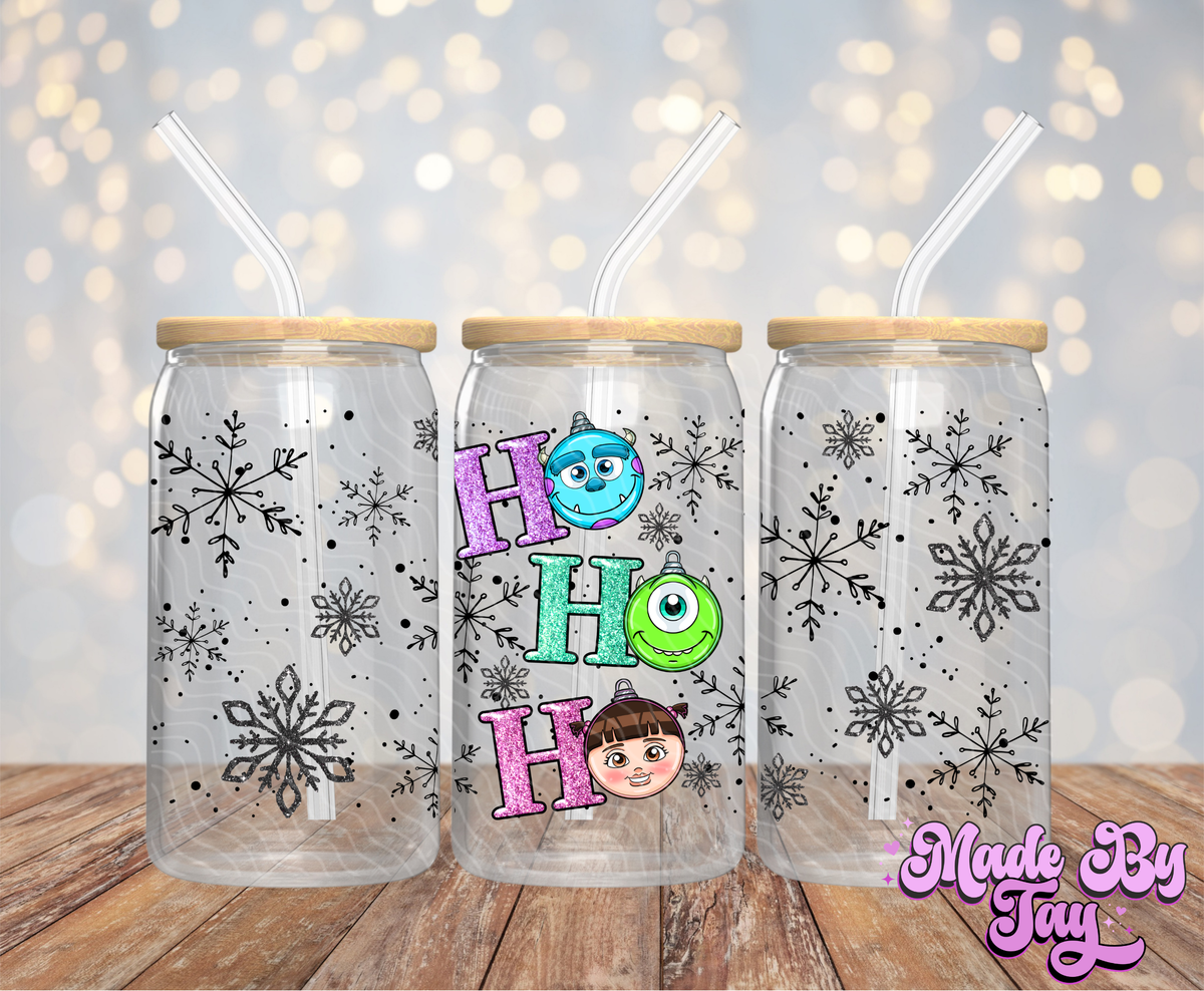 Ho Ho Ho M_nsters Inc - 16OZ UV DTF Wrap