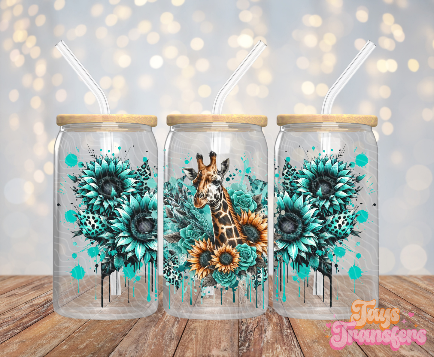 Giraffe - 16OZ UV DTF Wrap