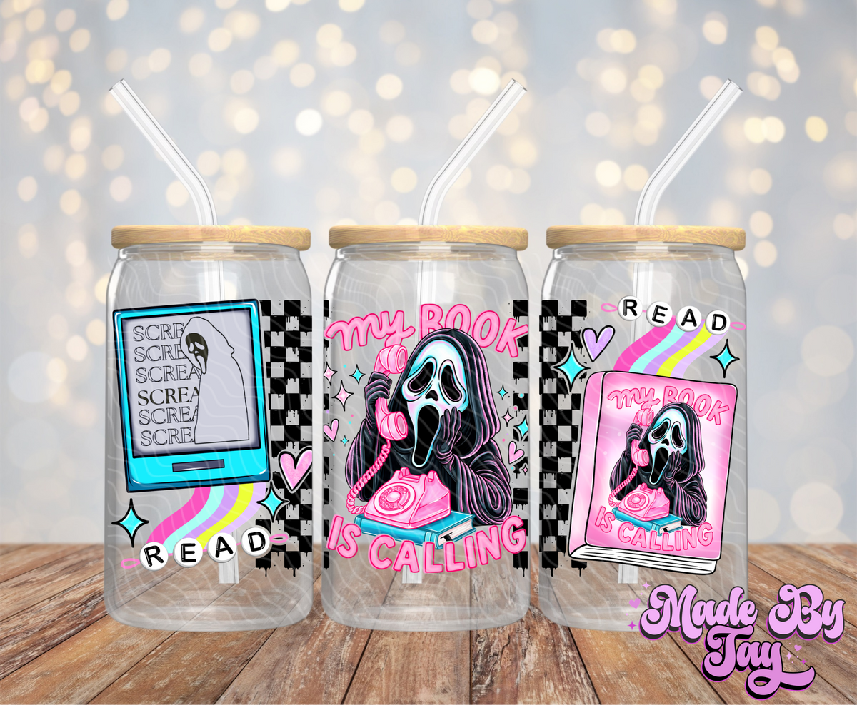My Book Is Calling - 16OZ UV DTF Wrap