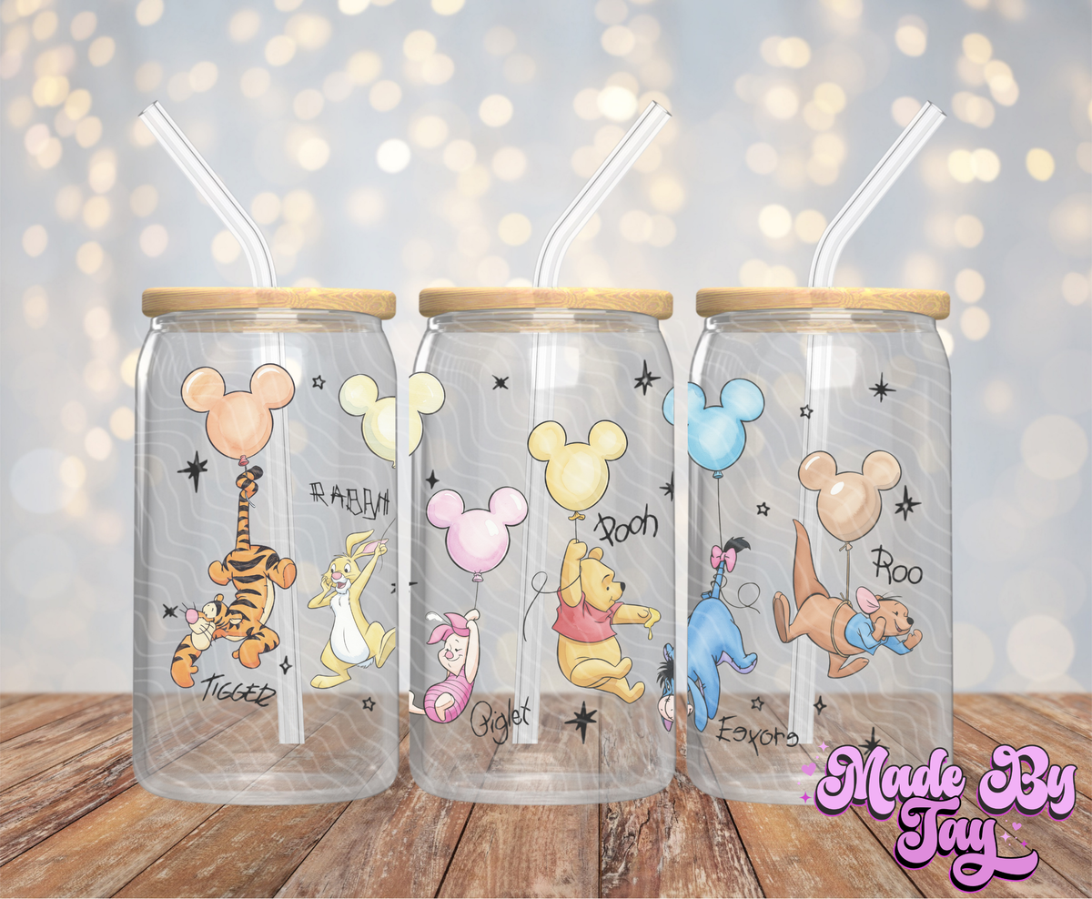 W_nnie Balloons - 16OZ UV DTF Wrap