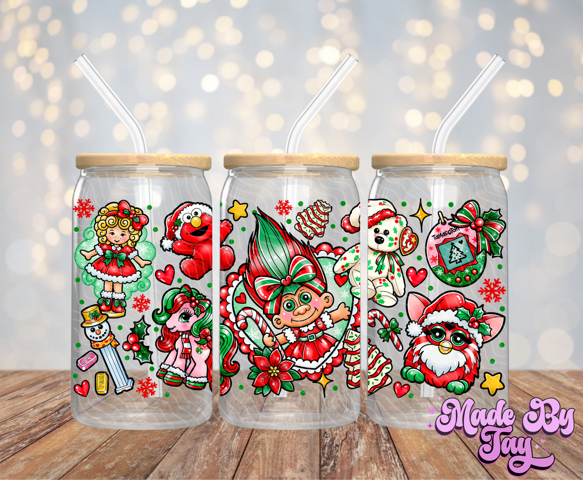 90's Christmas - 16OZ UV DTF Wrap