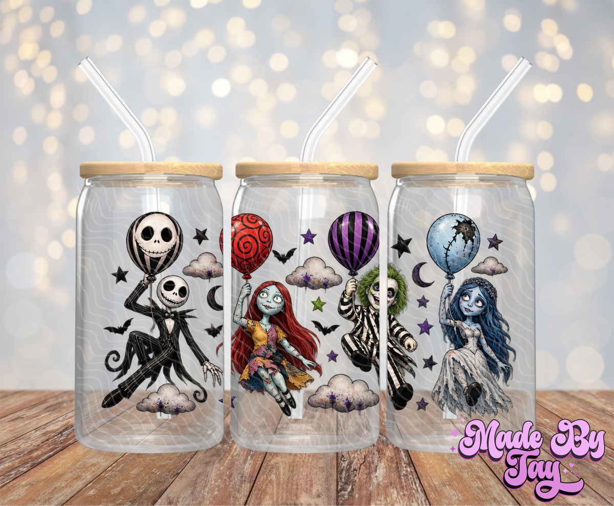 Horror Balloons - 16OZ UV DTF Wrap
