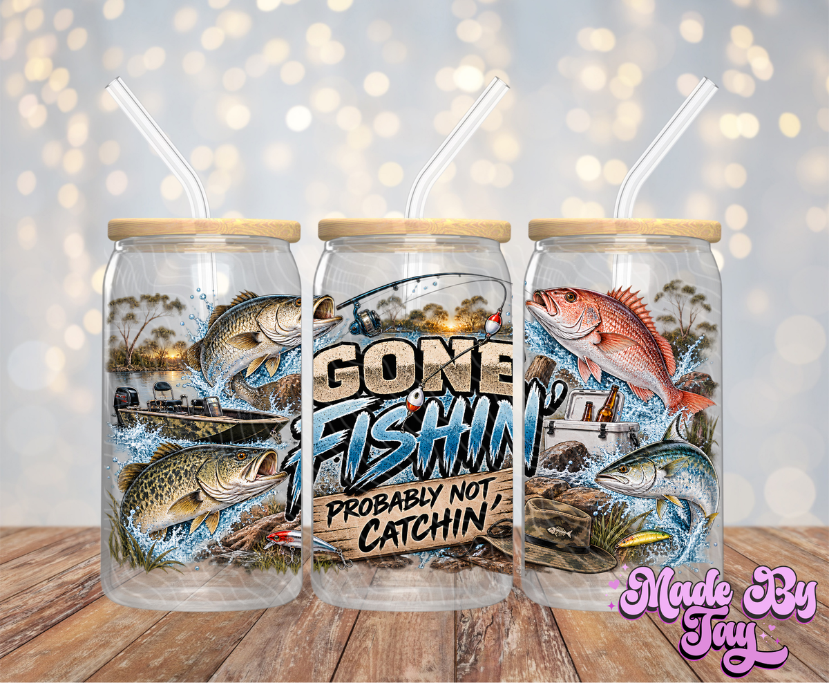 Gone Fishin' - 16OZ UV DTF Wrap