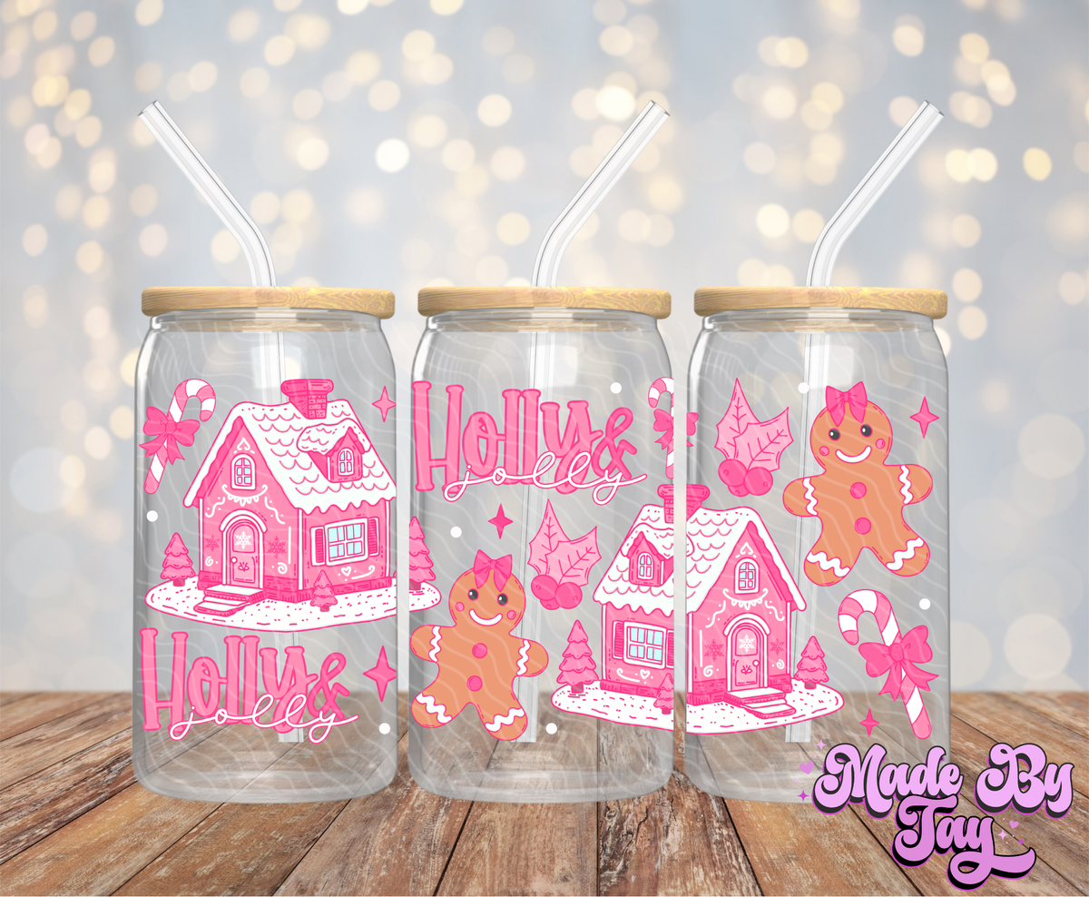 Holly & Jolly - 16OZ UV DTF Wrap
