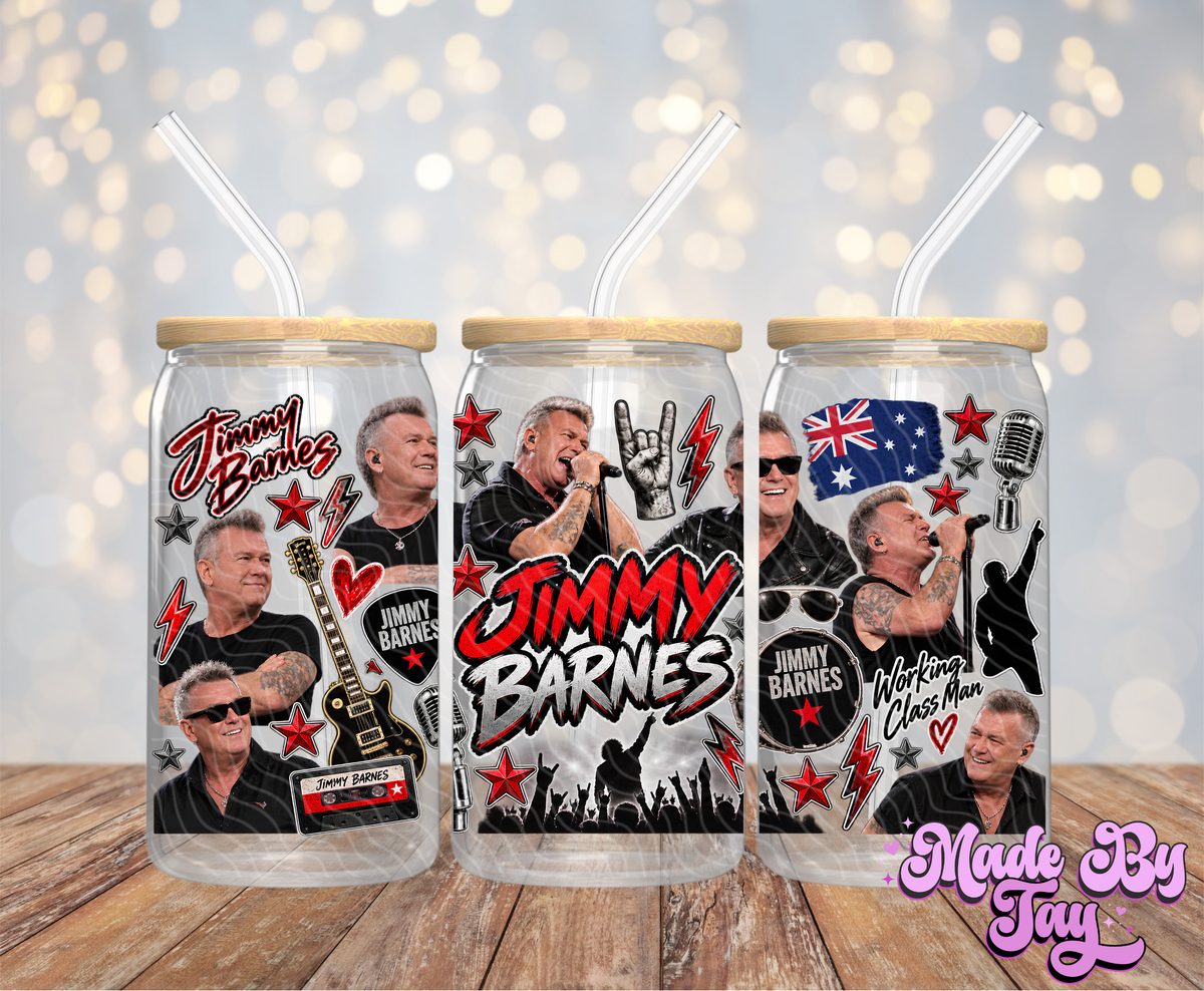 J_mmy B_rnes - 16OZ UV DTF Wrap