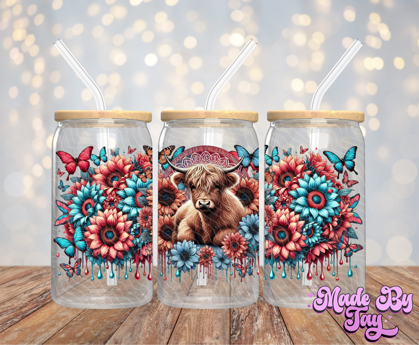 Highland Cow - 16OZ UV DTF Wrap