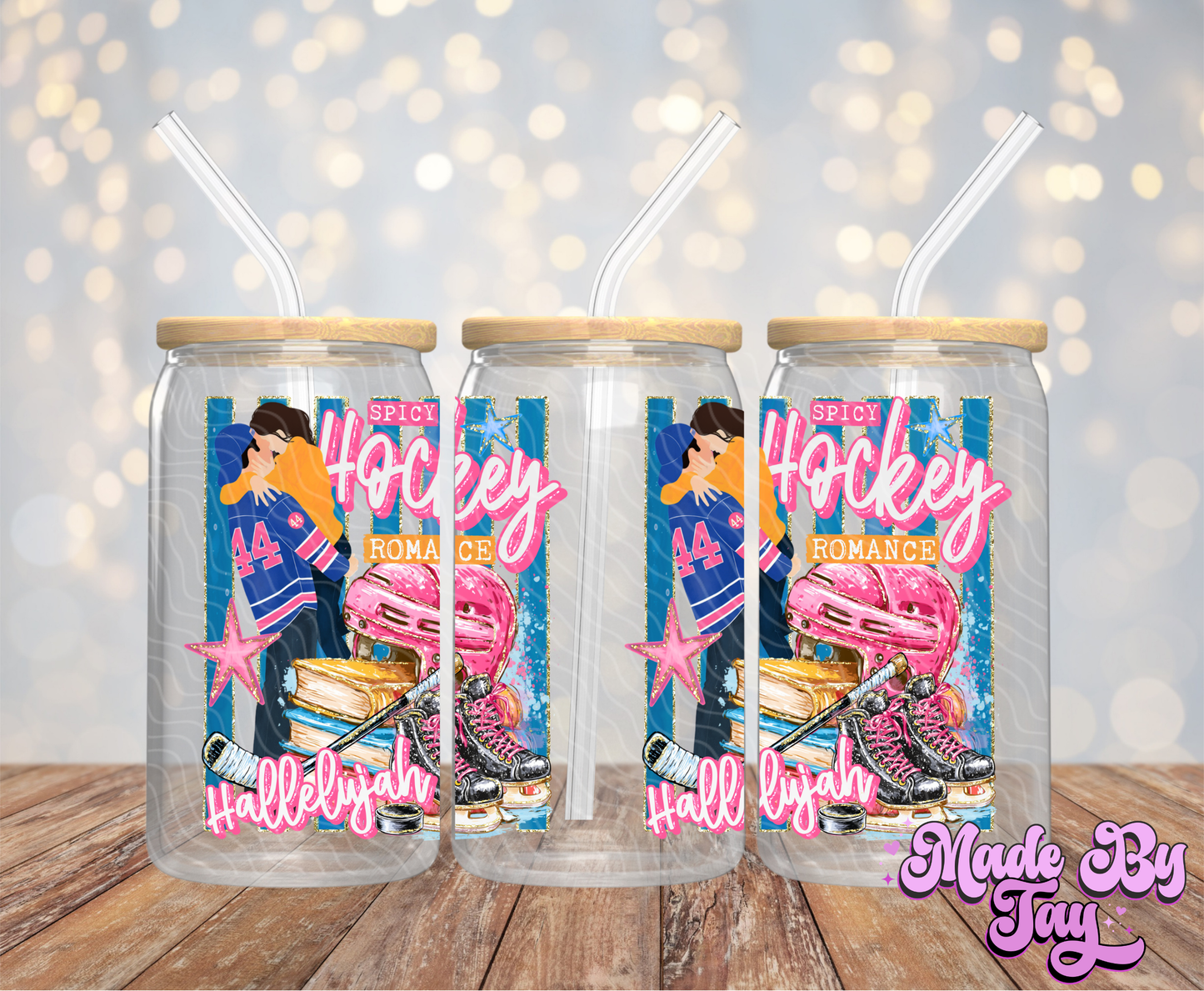 Spicy Hockey Romance - 16OZ UV DTF Wrap