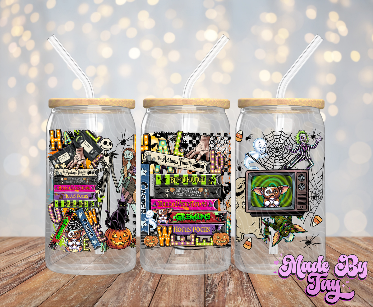 Halloween VHS - 16OZ UV DTF Wrap