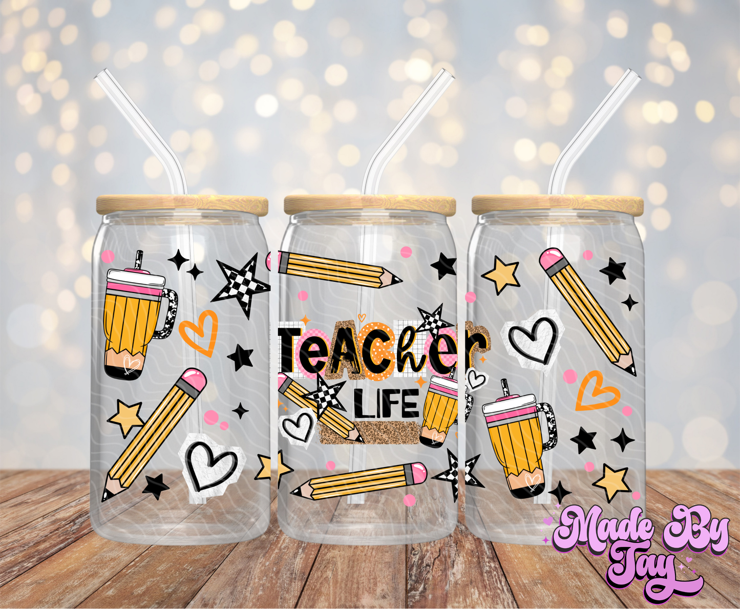 Teacher Life - 16OZ UV DTF Wrap