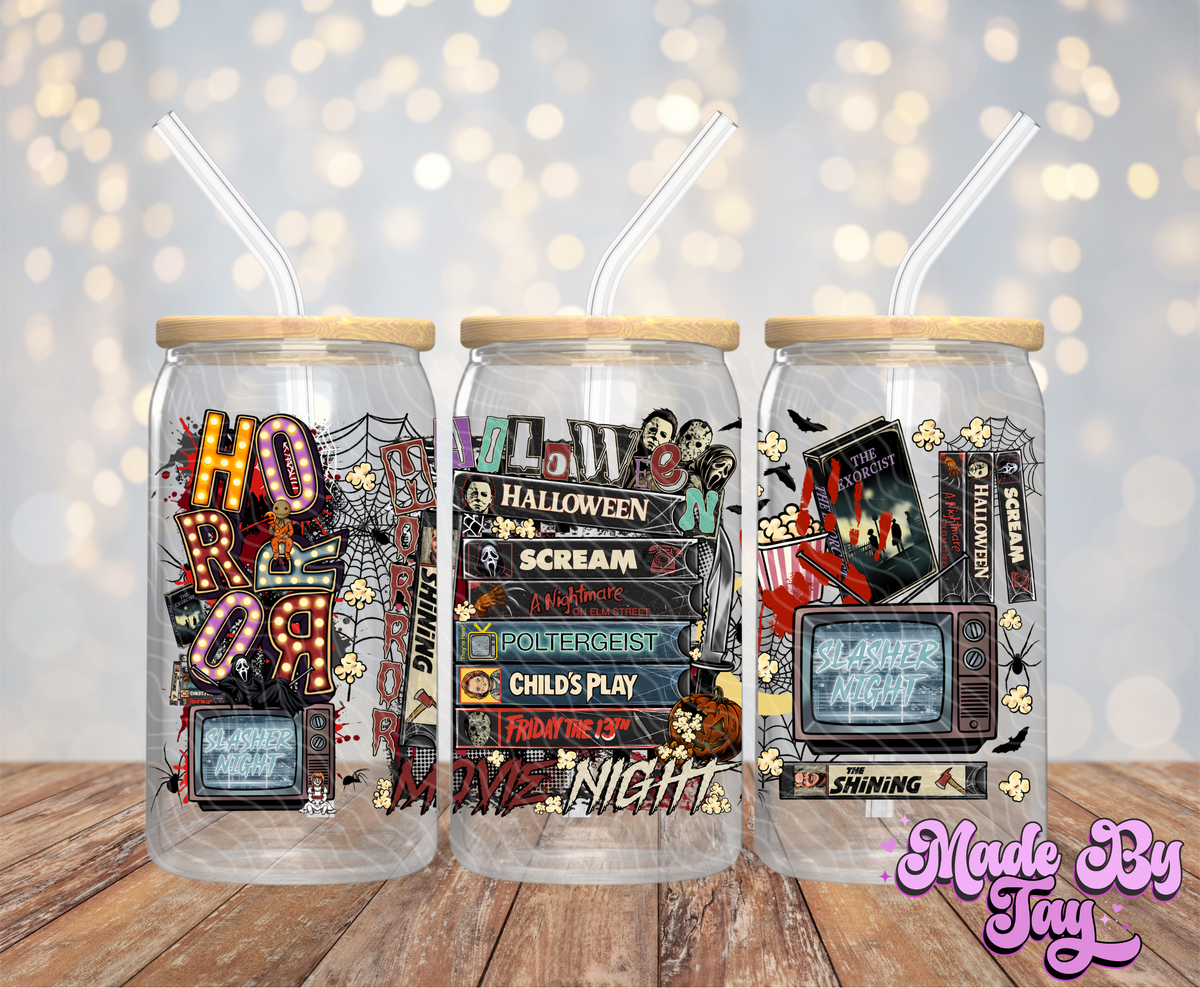 Horror VHS - 16OZ UV DTF Wrap