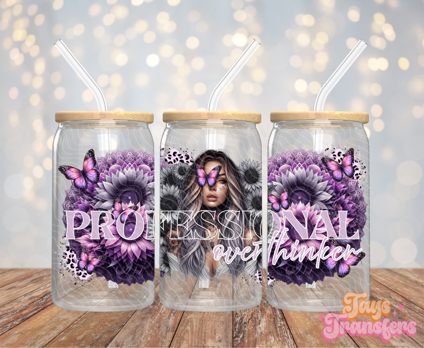 Professional Overthinker - 16OZ UV DTF Wrap