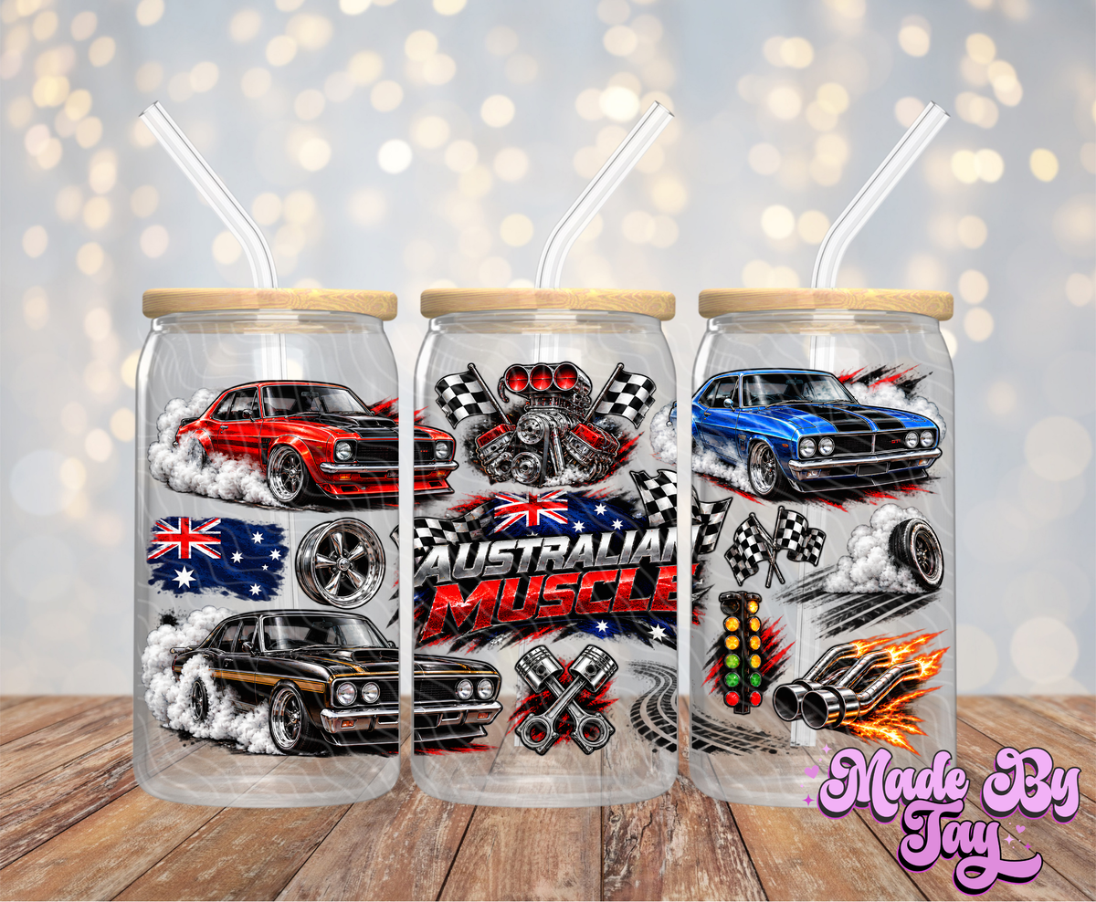 Australian Muscle - 16OZ UV DTF Wrap