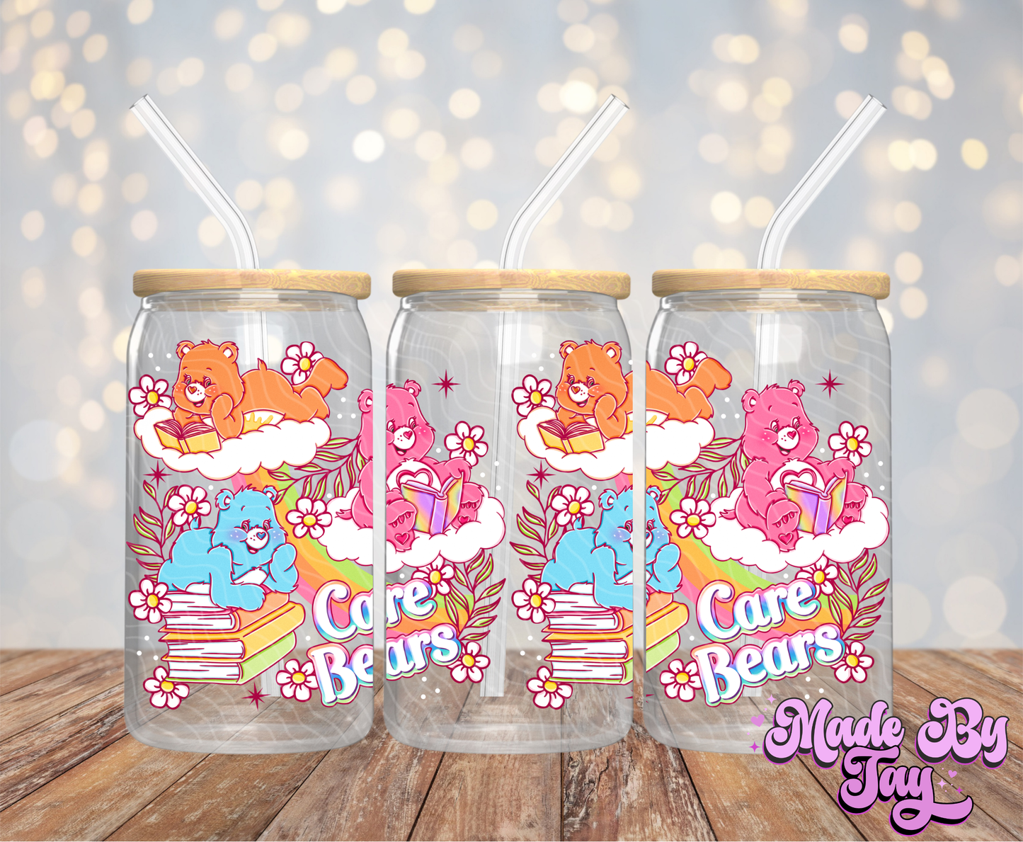 Car_bears - 16OZ UV DTF Wrap