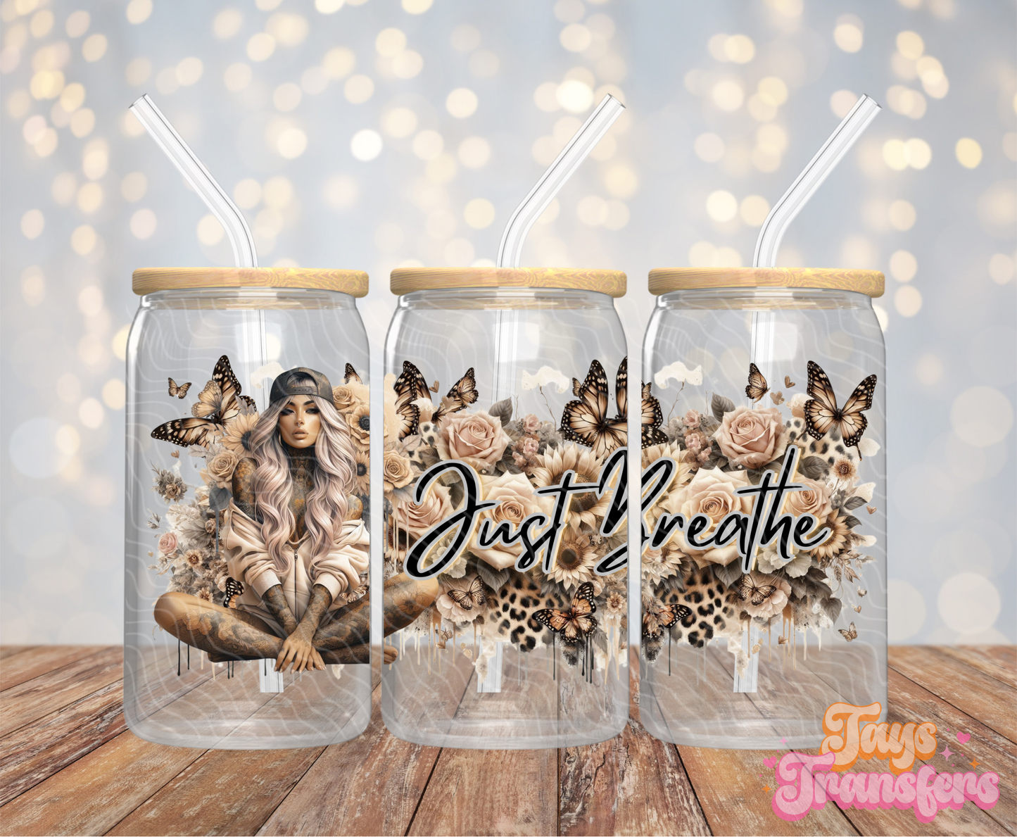 Just Breathe - 16OZ UV DTF Wrap