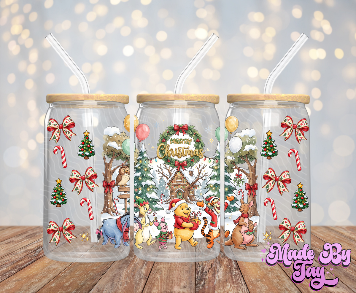 W_nnie Christmas - 16OZ UV DTF Wrap