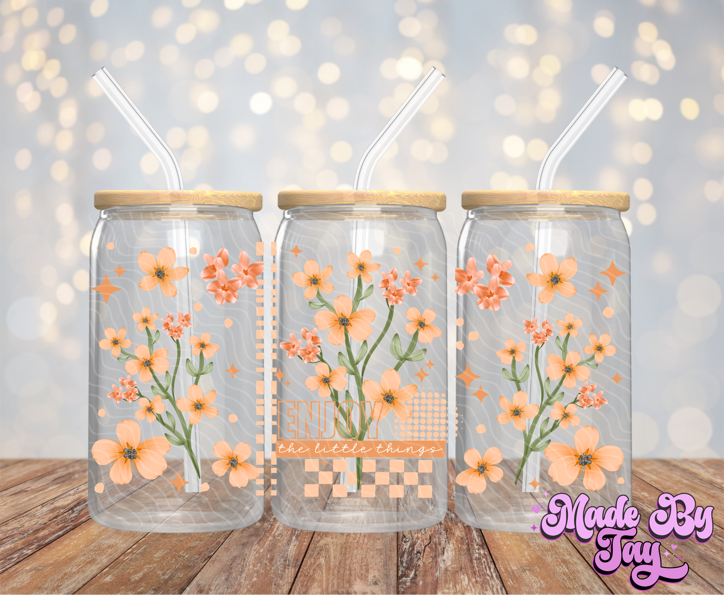 Enjoy The Little Things - 16OZ UV DTF Wrap