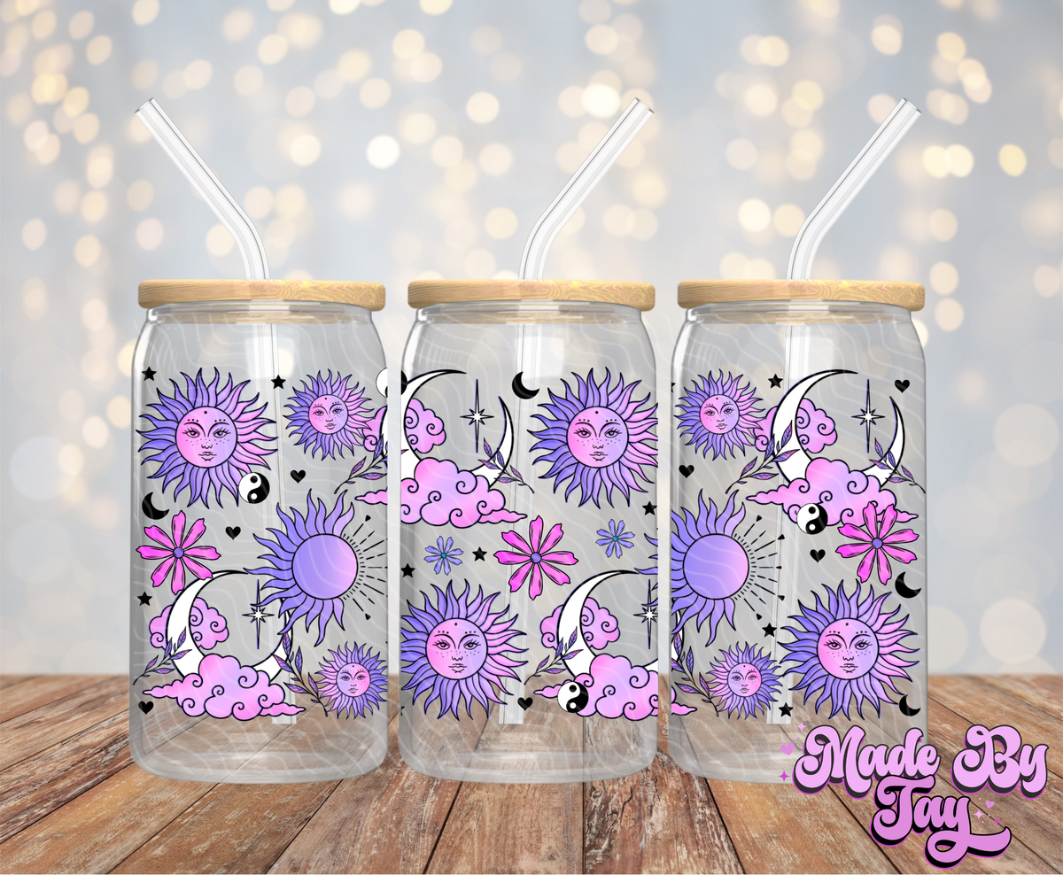 Sun & Moon - 16OZ UV DTF Wrap