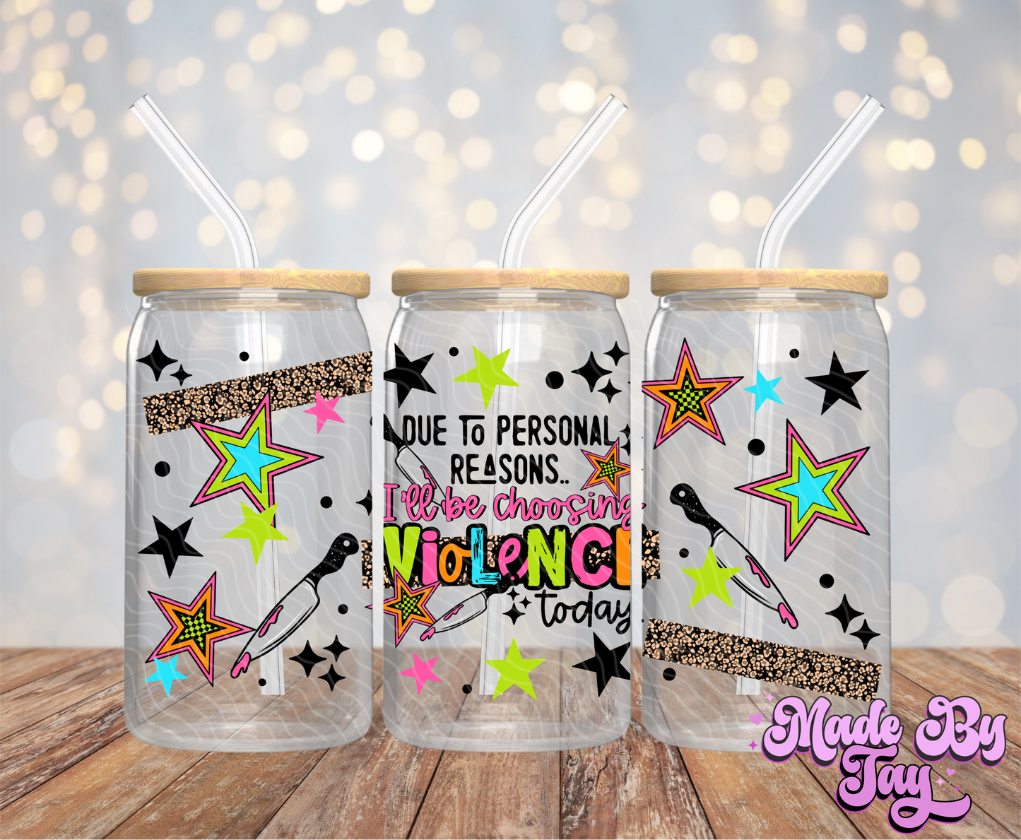 Violence Today - 16OZ UV DTF Wrap