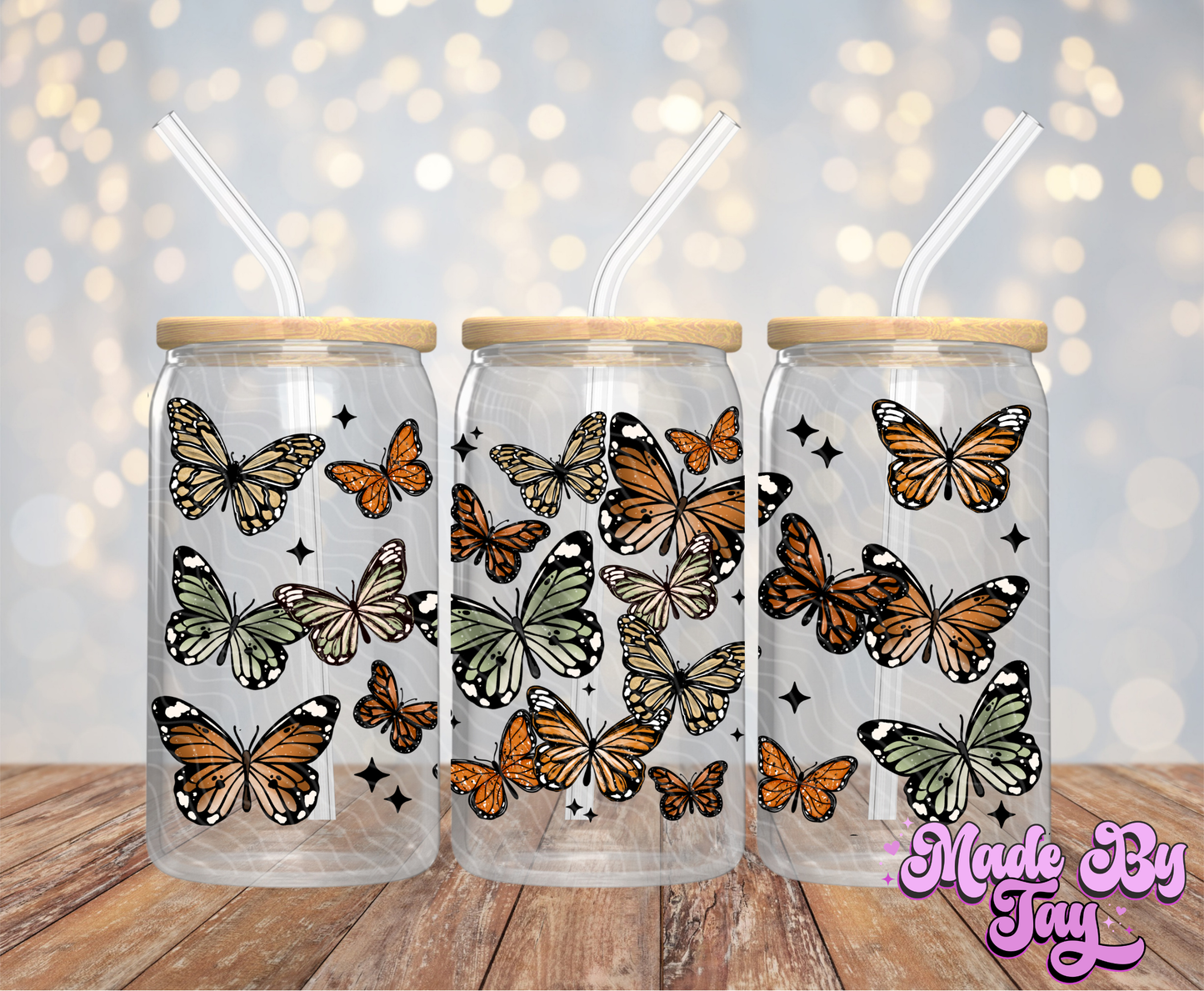 Butterflies - 16OZ UV DTF Wrap