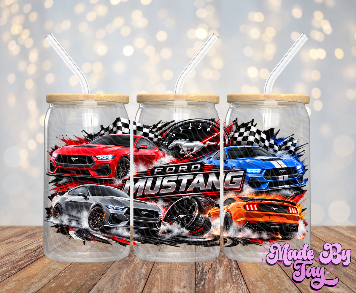 F_rd M_stang - 16OZ UV DTF Wrap