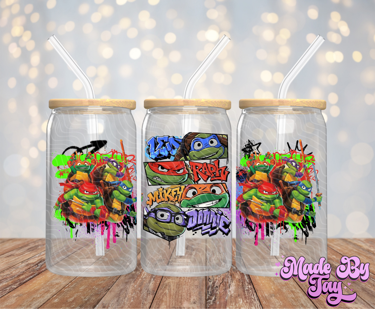N_nja T_rtles - 16OZ UV DTF Wrap