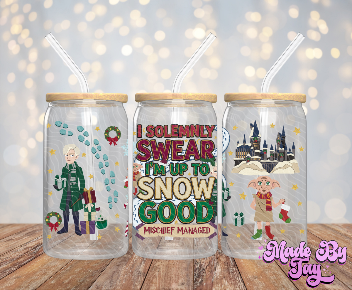 H_rry Christmas - 16OZ UV DTF Wrap