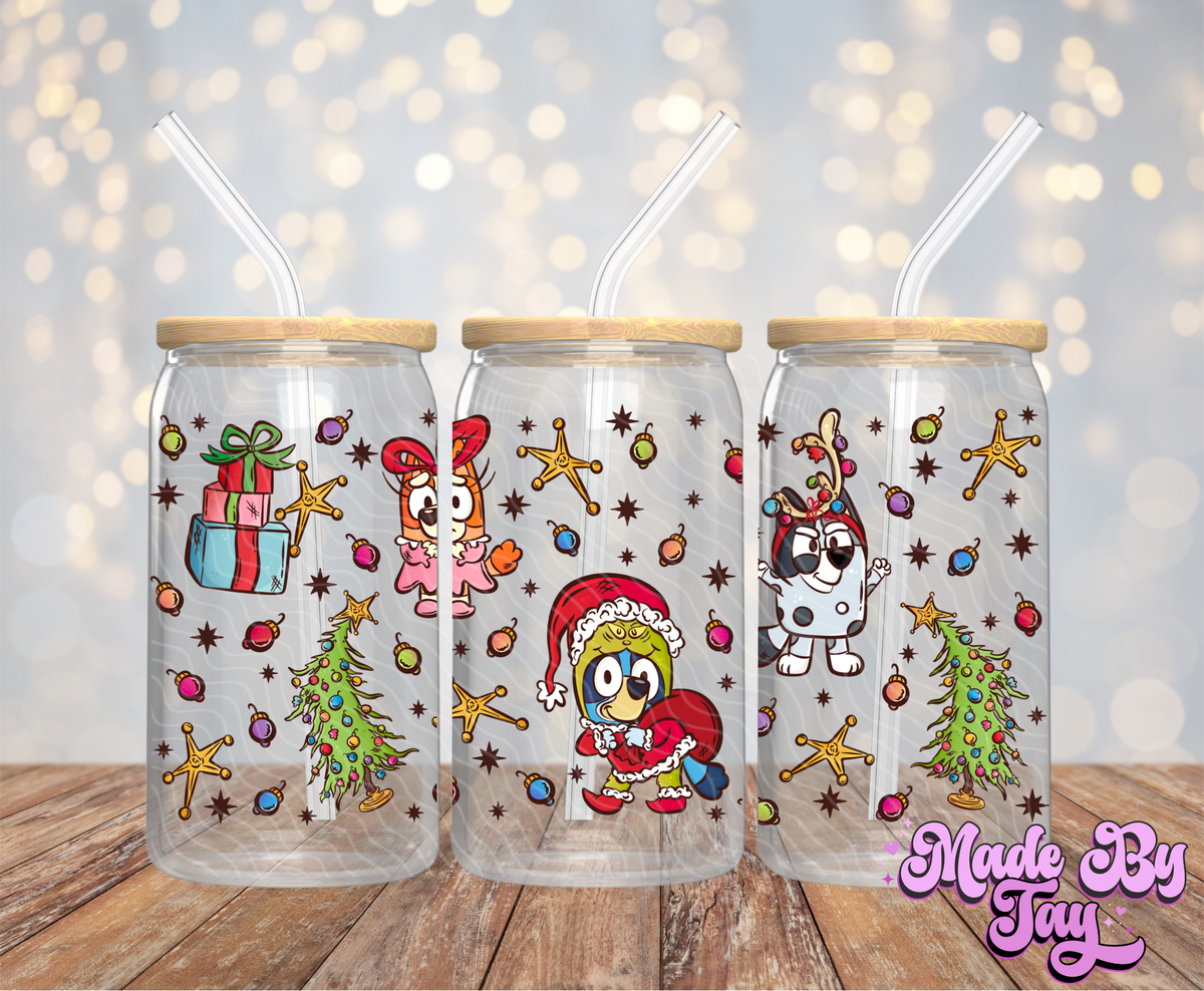Blu_y Christmas - 16OZ UV DTF Wrap