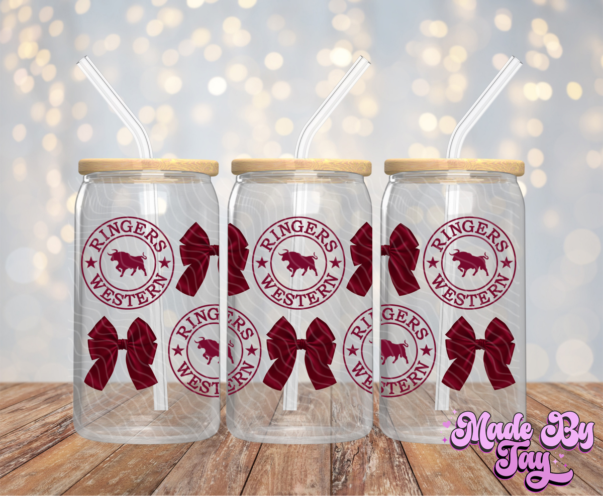 R_ngers Maroon - 16OZ UV DTF Wrap