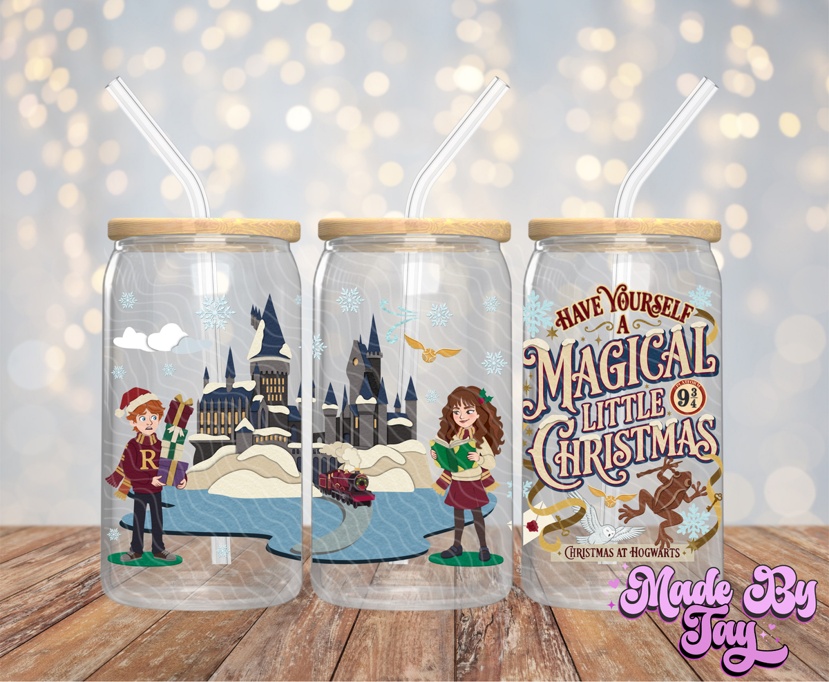H_rry Christmas - 16OZ UV DTF Wrap