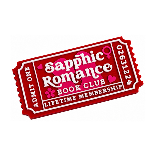 Sapphic Romance Bookshelf Ticket