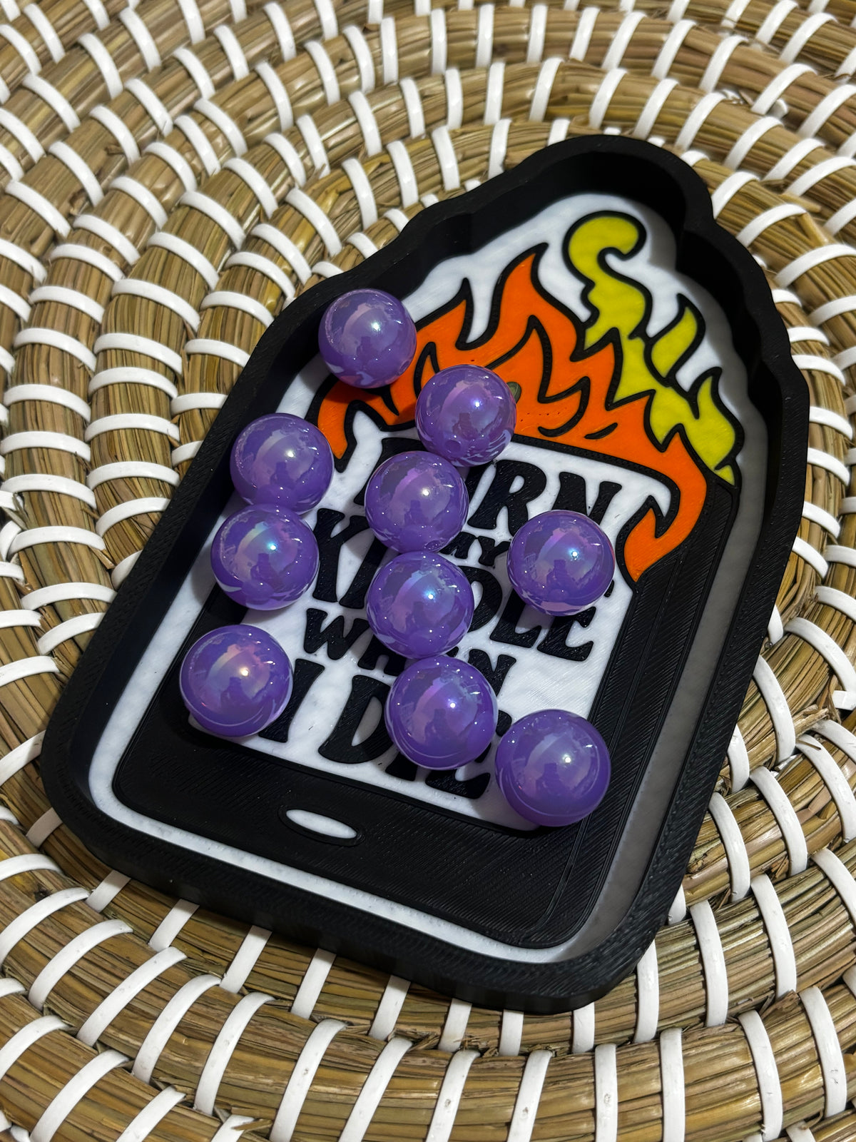 10 Pack Iridescent Beads