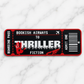 Thriller Fiction Boarding Pass Bookmark