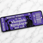 Vampire Romance Boarding Pass Bookmark