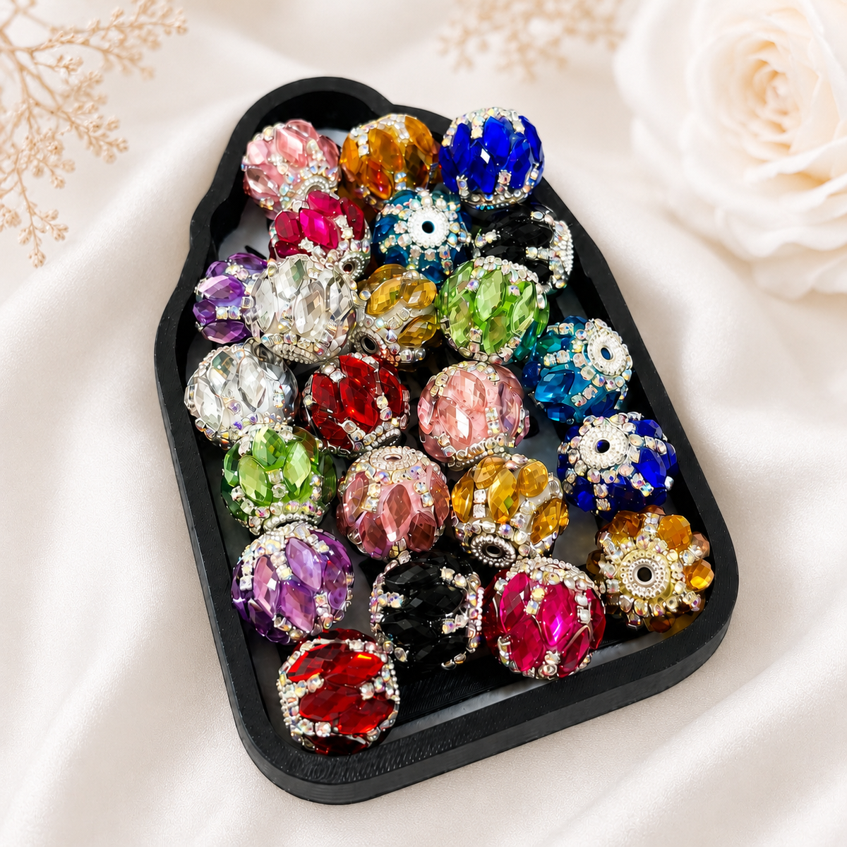 Jeweled Crystal Fancy Bead