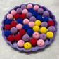 10 Pack Flocked Beads