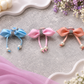 Pearl Dangle Bow Fancy Bead